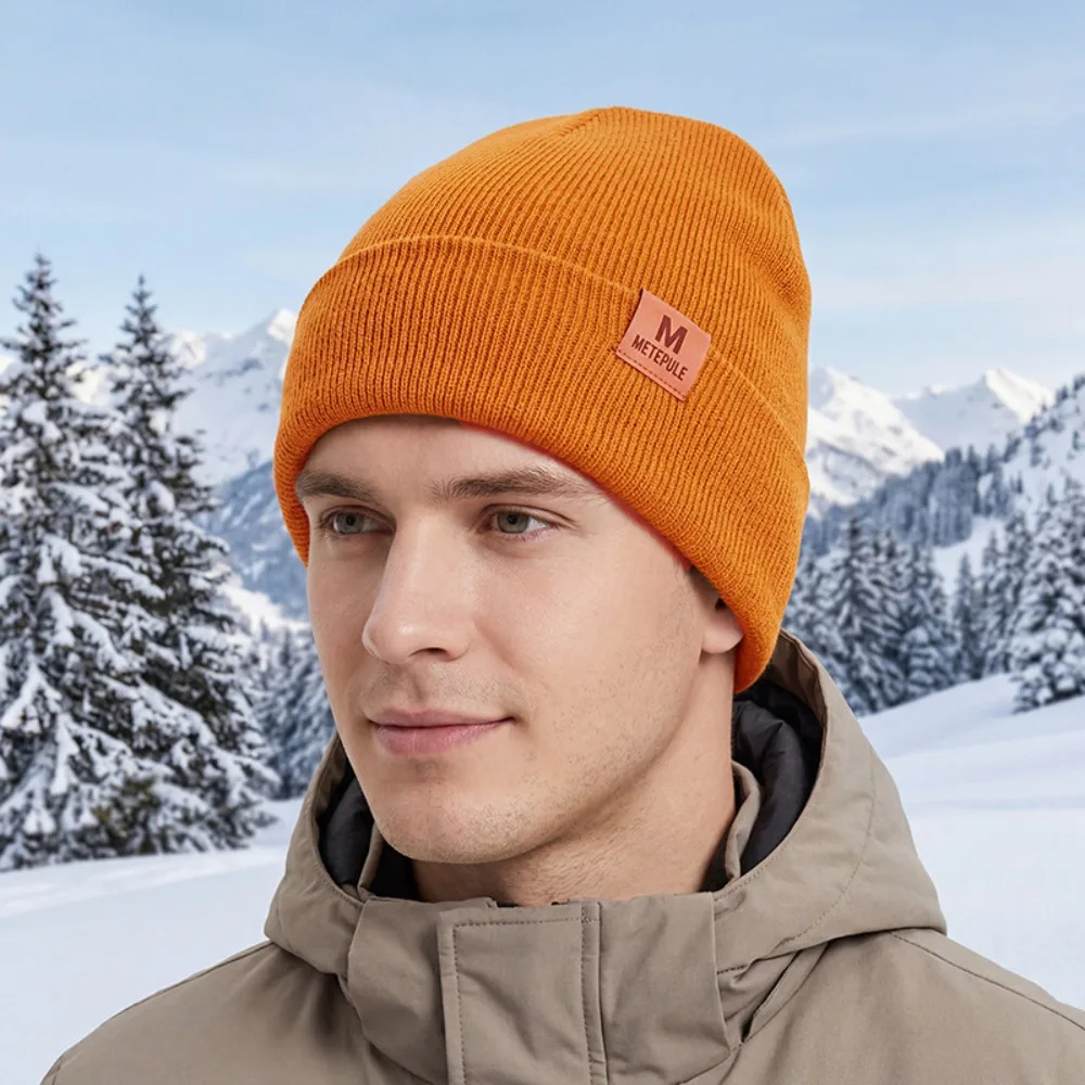 Winter Ribbed Knit Cuffed Bean - Beanie Cuffed Knit ulasan dan harga