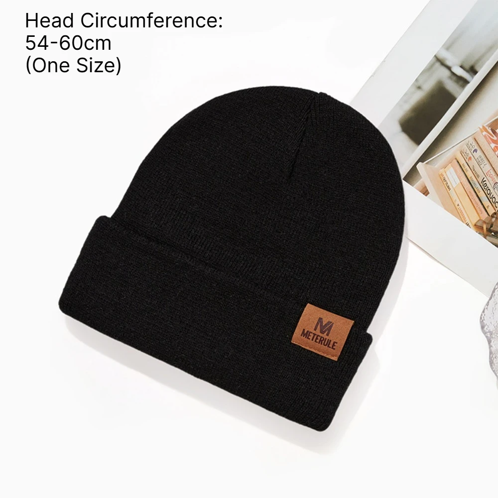 Winter Ribbed Knit Cuffed Bean - Beanie Cuffed Knit ulasan dan harga
