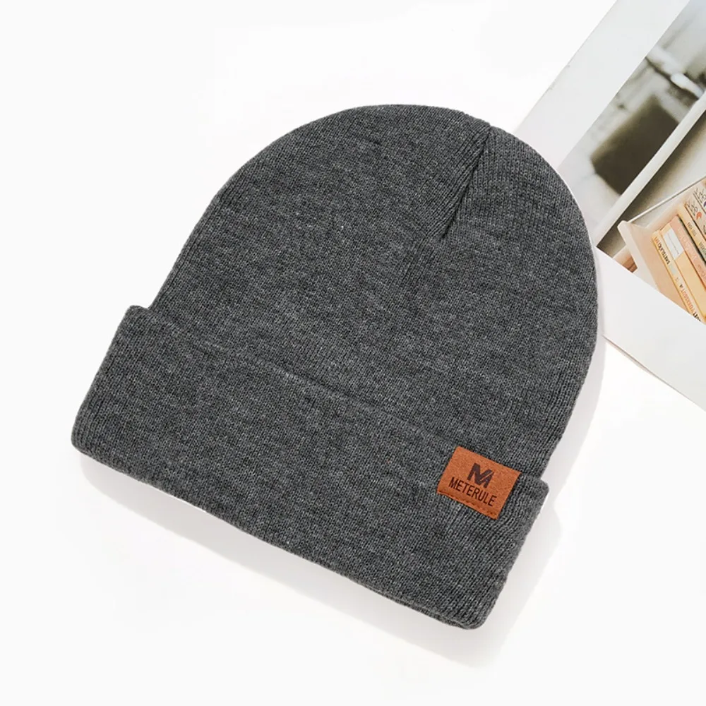 Winter Ribbed Knit Cuffed Bean - Beanie Cuffed Knit ulasan dan harga