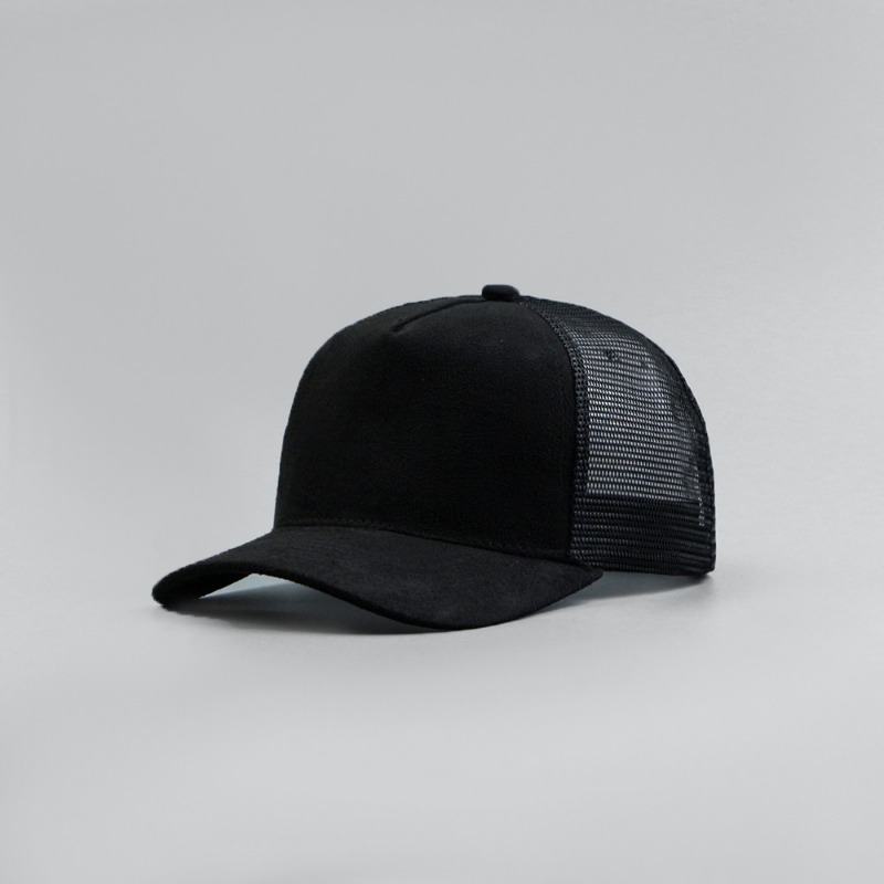 Leather Label Custom Logo Five - Trucker Cap Mesh ulasan dan harga